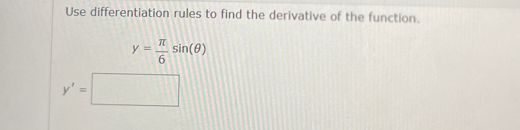 Solved Use differentiation rules to find the derivative of | Chegg.com