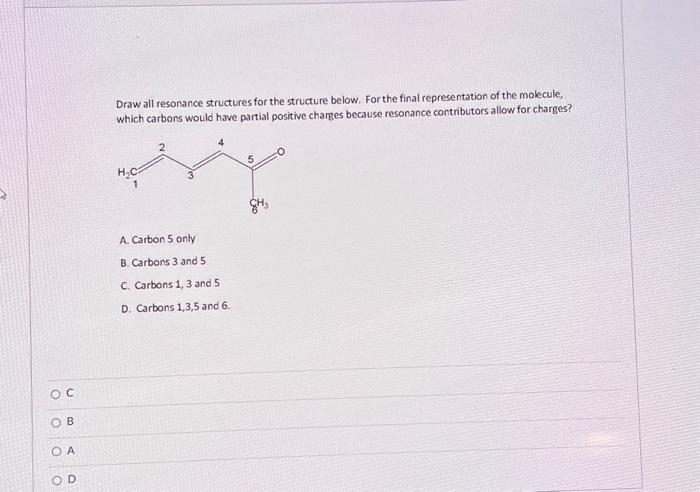 Solved Draw all resonance structures for the structure | Chegg.com