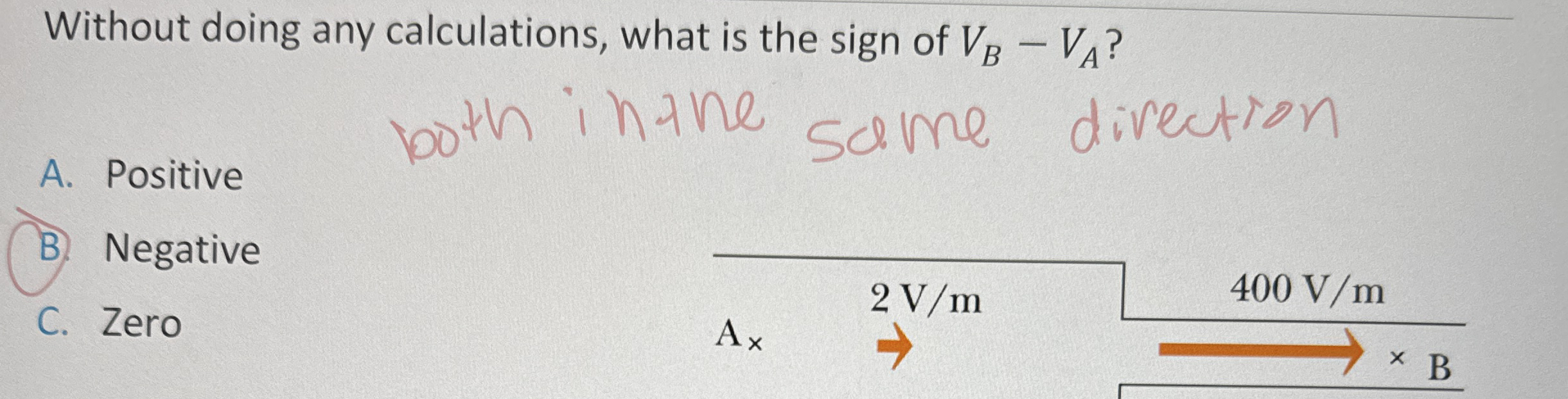 Solved Without doing any calculations, what is the sign of | Chegg.com