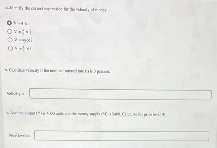 Solved Inflation - Work It Out: Question 2 Consider an | Chegg.com