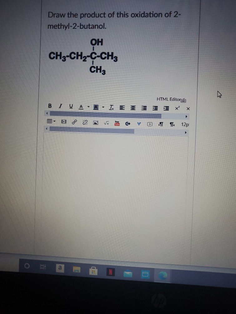 oxidation of 2-methyl-2-butanol