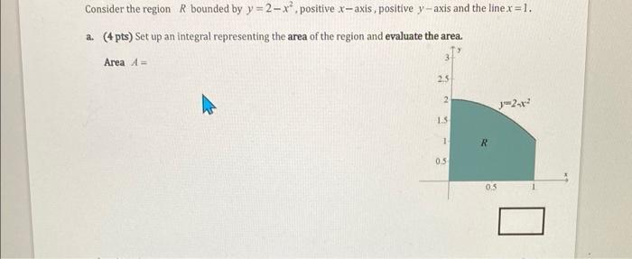 Solved Consider the region R bounded by y = 2 - x*, positive | Chegg.com