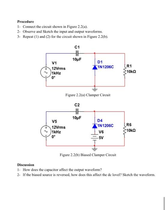 Solved Procedure 1- Connect the circuit shown in Figure | Chegg.com