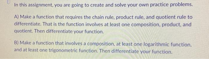 Solved In this assignment, you are going to create and solve | Chegg.com