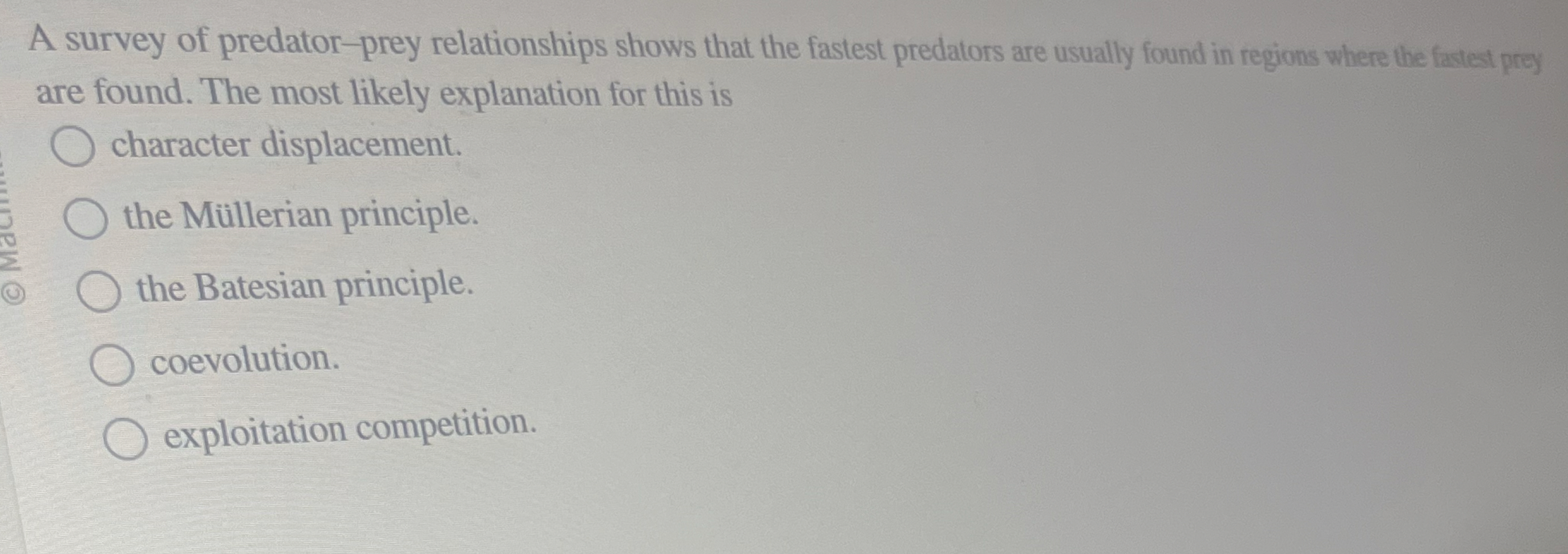 Solved A survey of predator-prey relationships shows that | Chegg.com