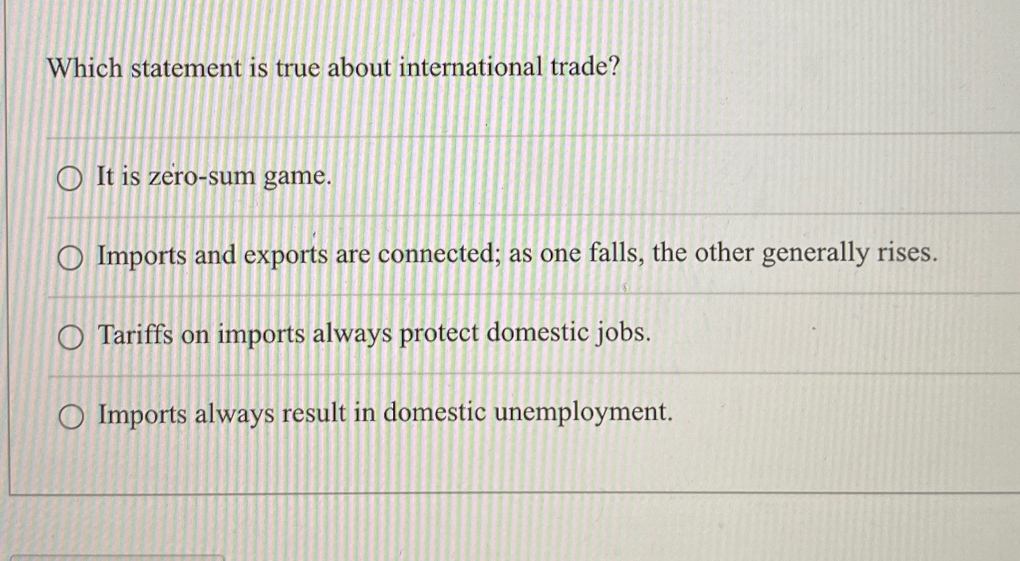 Solved Which statement is true about international | Chegg.com