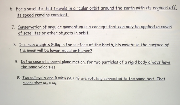 Solved PROBLEM - 1 (20 points) Mark the following statements | Chegg.com