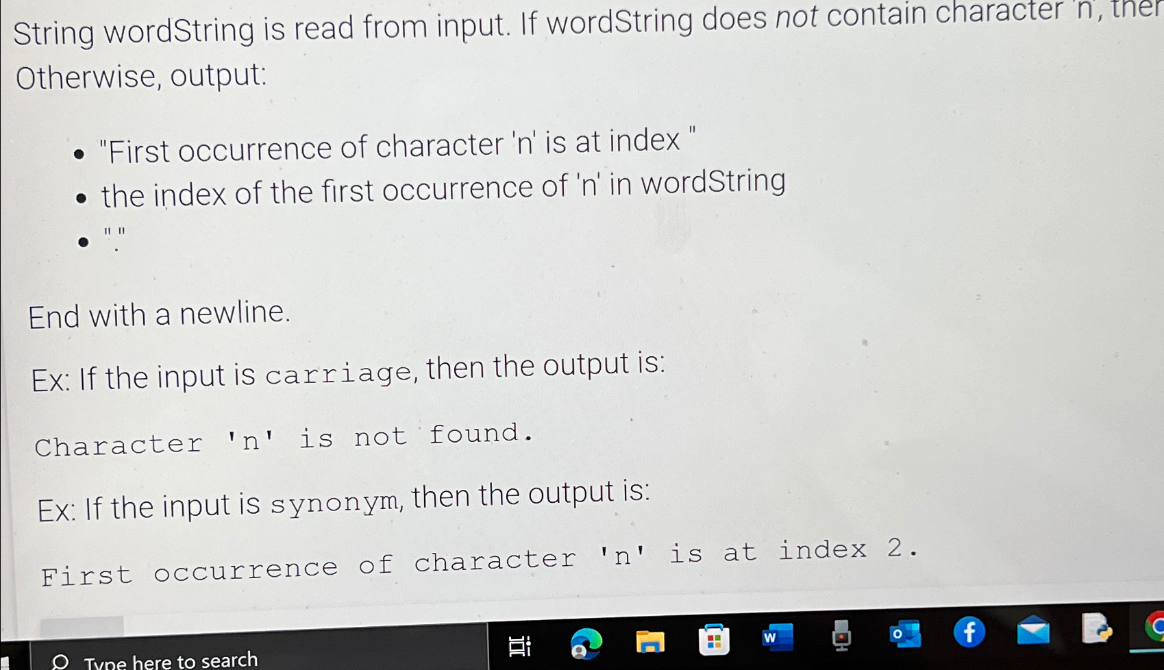 Solved String wordString is read from input. If wordString | Chegg.com