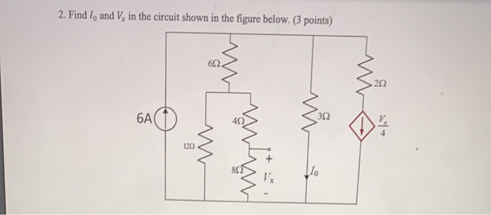 Solved 2. Find I, and V, in the circuit shown in the figure | Chegg.com