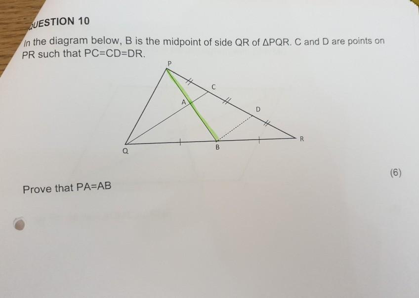 Converse of mid point clearance theorem