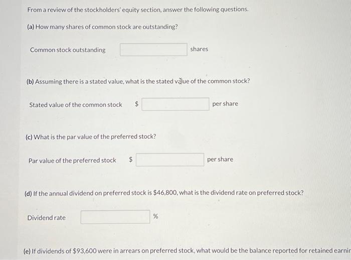 Solved The stockholders' equity section of Swifty | Chegg.com