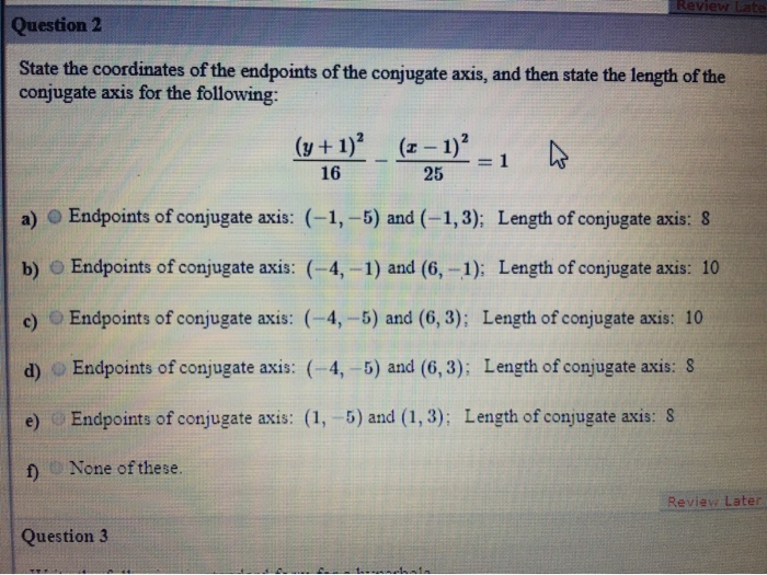 Solved Review Late Question 2 State the coordinates of the