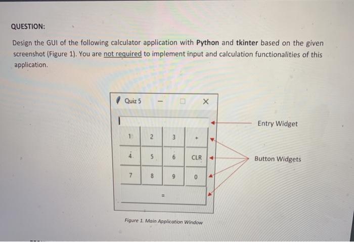 Solved please code the following simple gui using python i | Chegg.com