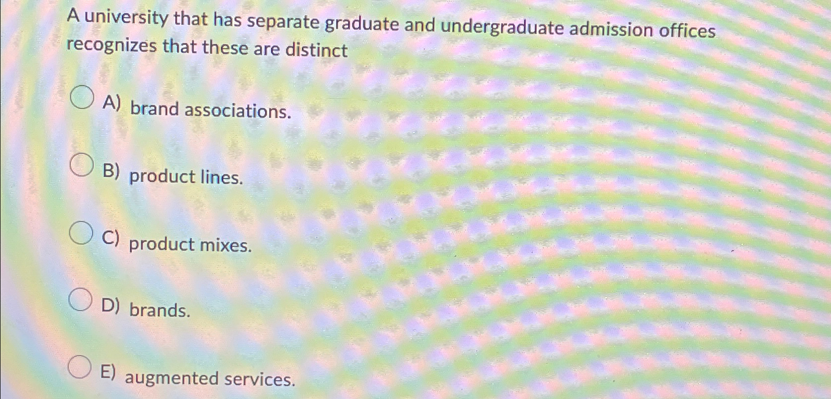 Solved A university that has separate graduate and | Chegg.com
