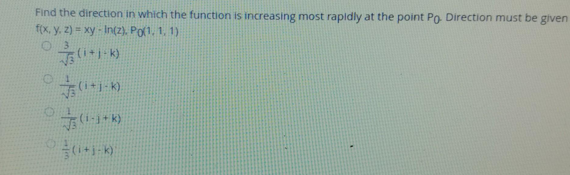 Solved Find the direction in which the function is | Chegg.com