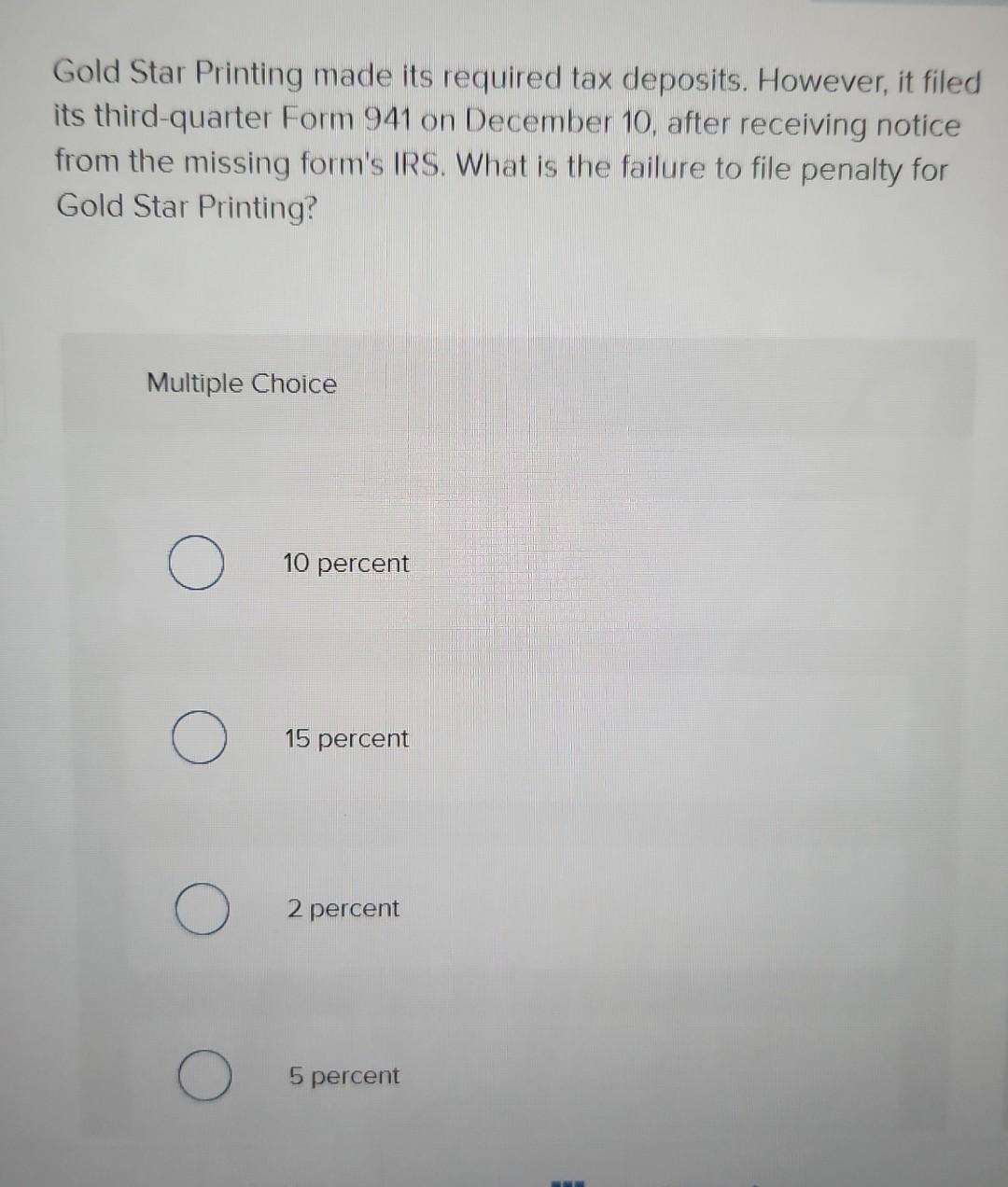 Solved gold star printing made its required tax deposits chegg