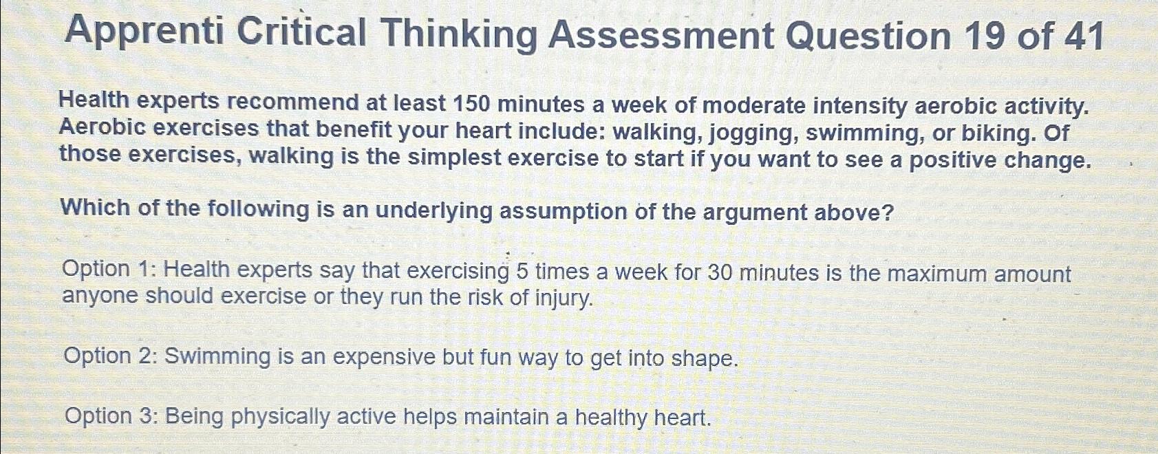 acute care ai critical thinking assessment answers