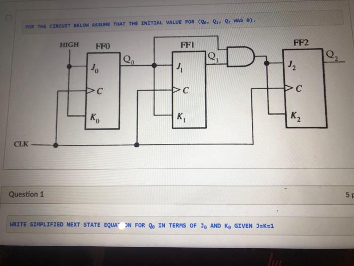 Solved For The Circuit Below Assume That The Initial Valu Chegg Com