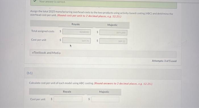 Solved The Cost Drivers Used For Each Product Were: Cost | Chegg.com