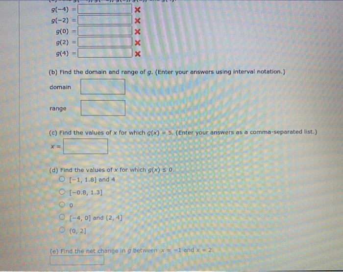 Solved The graph of a function is given. Use the graph to | Chegg.com
