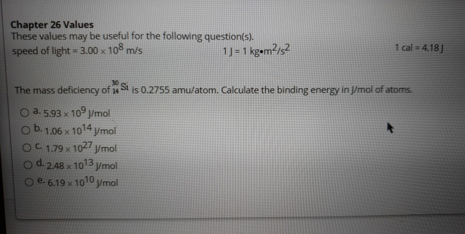 Solved Chapter 26 Values These values may be useful for the | Chegg.com