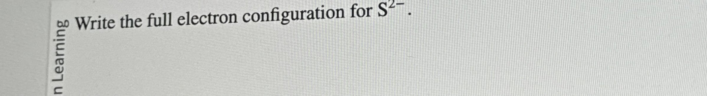 High Quality SOLUTION Atomic symbol S2- | Chegg.com