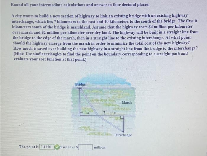 Solved Round all your intermediate calculations and answer | Chegg.com