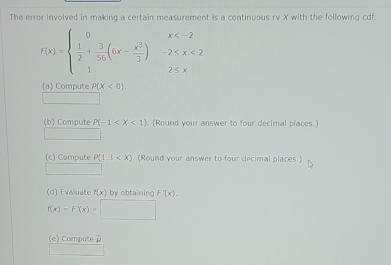 Solved The error involved in making a certain measurement is | Chegg.com