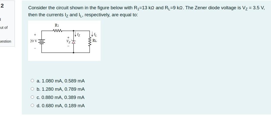 Solved 2 Consider the circuit shown in the figure below with | Chegg.com