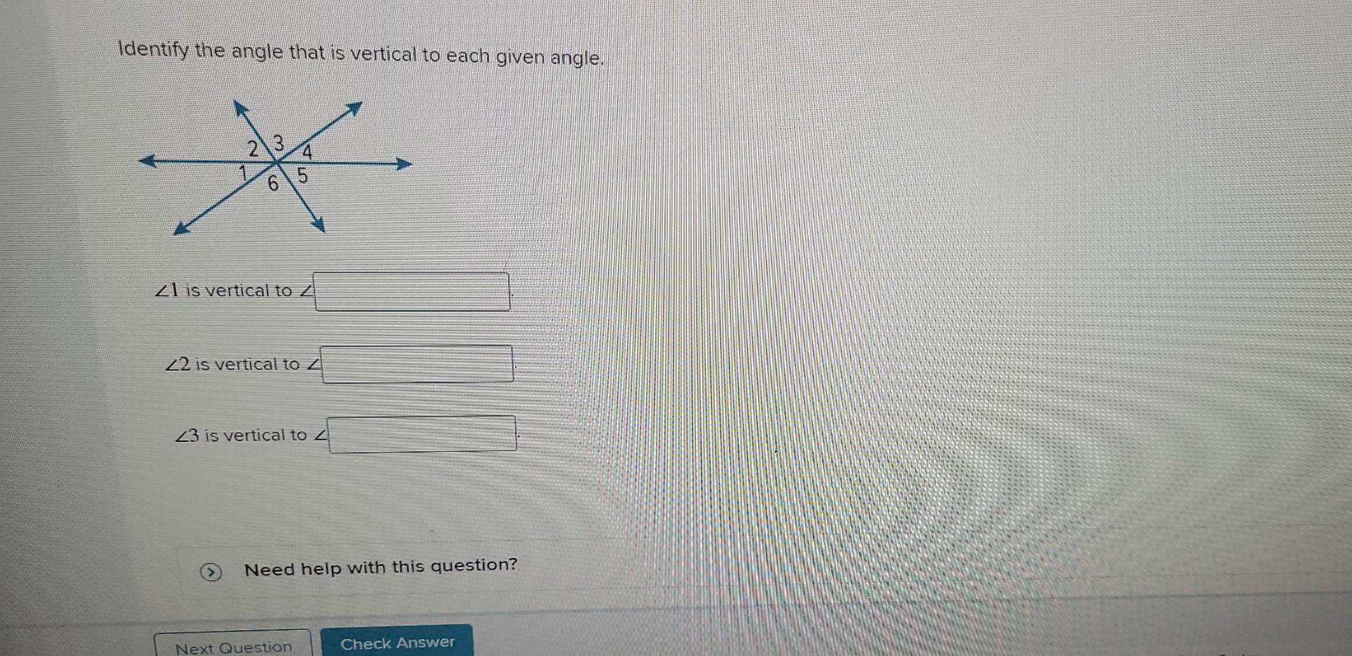 if angle 1 and angle 2 are vertical angles then
