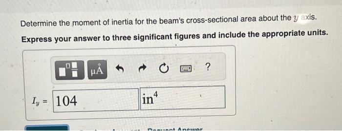 Solved Consider The Beam's Cross-sectional Area Shown In | Chegg.com