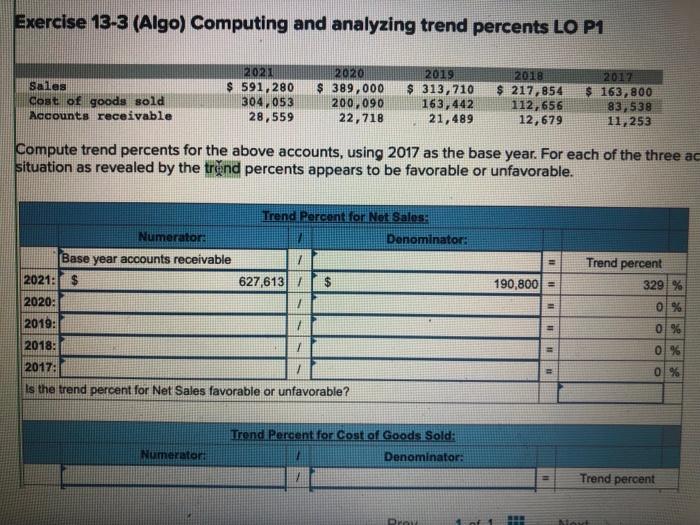 Solved exercise 13 3 algo computing and analyzing trend chegg