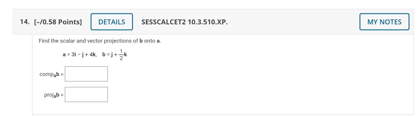Solved 12. [-70.58 Points) DETAILS SESSCALCET2 10.3.034. MY | Chegg.com