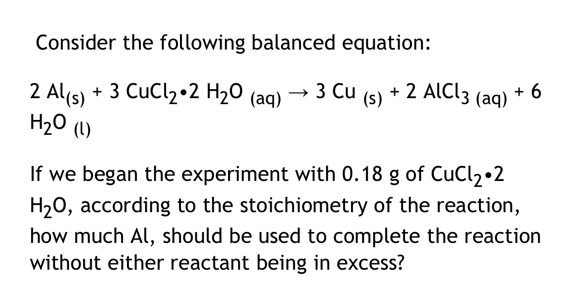 Solved Please helpConsider the following balanced | Chegg.com