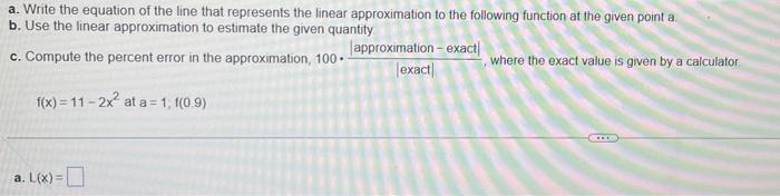 Solved a. Write the equation of the line that represents the | Chegg.com