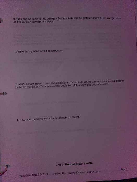 Solved Experiments 1 and 2 Important: You will be using the | Chegg.com