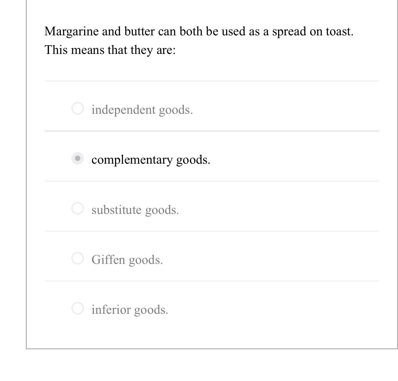 Solved Margarine and butter can both be used as a spread on