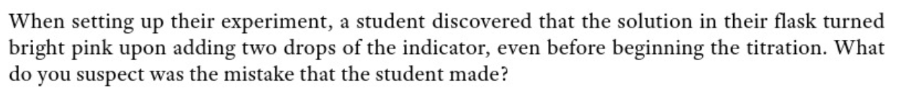 Solved When setting up their experiment, a student | Chegg.com