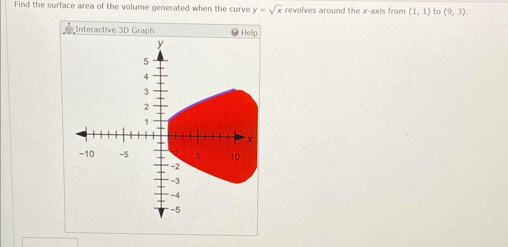 solved-find-the-surface-area-of-the-volume-generated-when-chegg