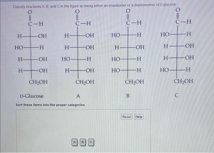 Solved Classify structures A B and C in the figure as being | Chegg.com
