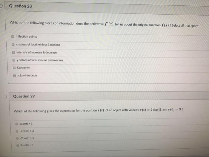Solved Please use Calc 1 methods to solve these problems | Chegg.com
