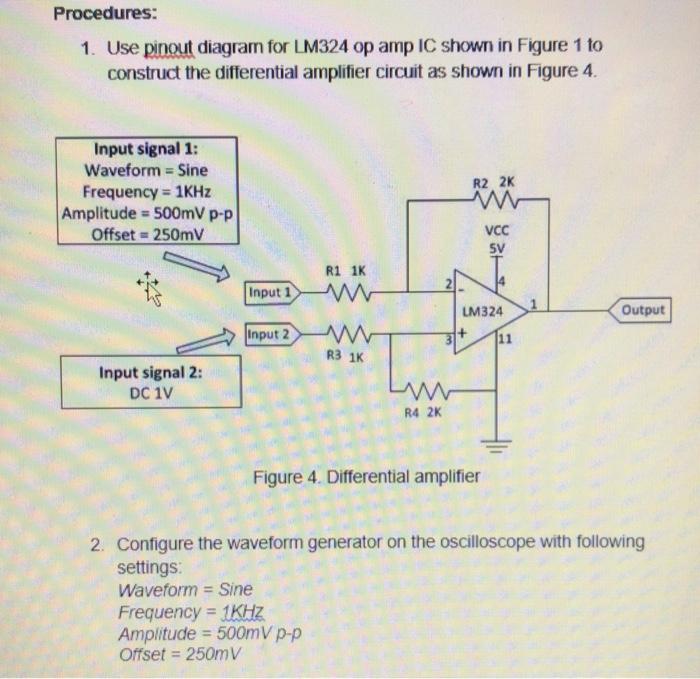 differential amplifier experiment