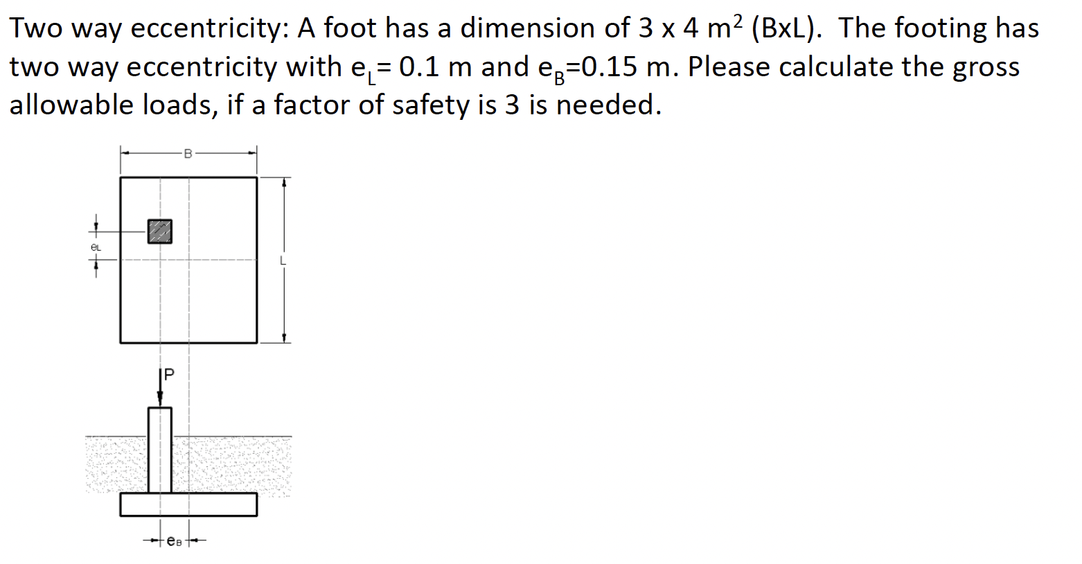 Solved Two Way Eccentricity: A Foot Has A Dimension Of | Chegg.com