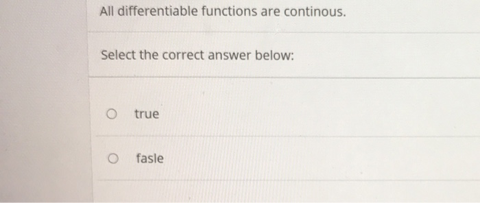 Solved Which of the following best describes the function | Chegg.com