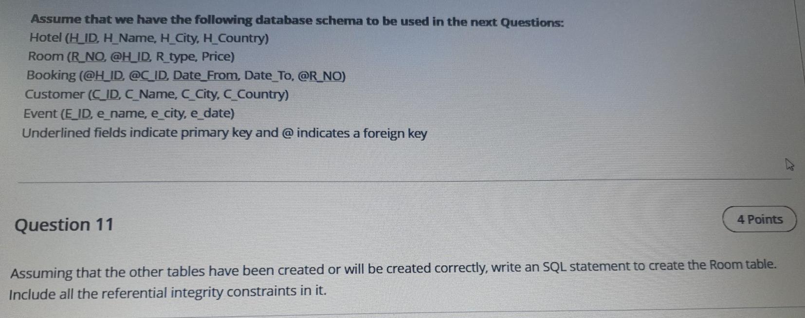 Solved Assume that we have the following database schema to | Chegg.com