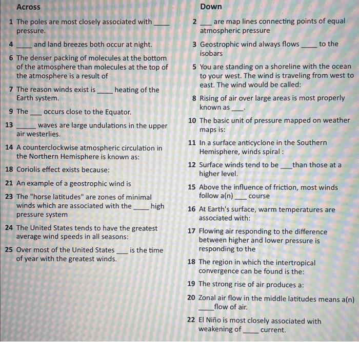 Solved 1 The poles are most closely associated with 2 are | Chegg.com