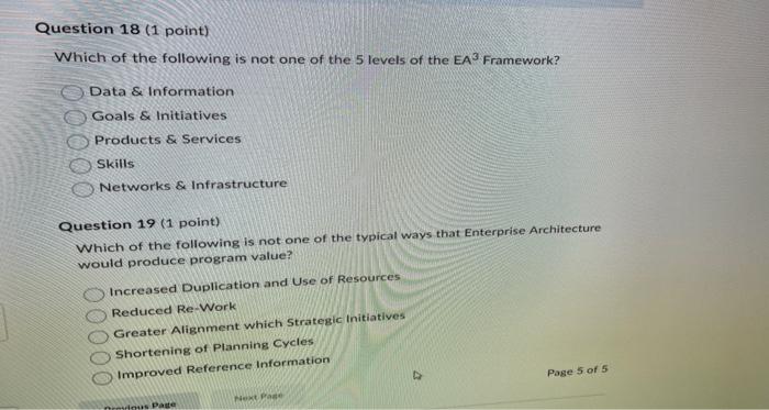 Solved Which of the following is not one of the 5 levels of | Chegg.com