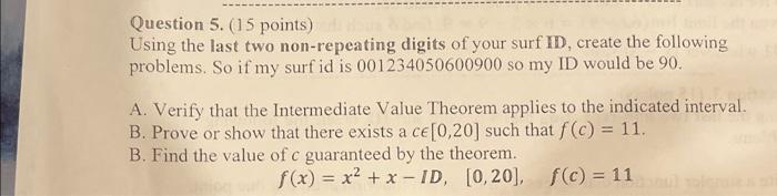 Solved Question 5. ( 15 points) Using the last two | Chegg.com