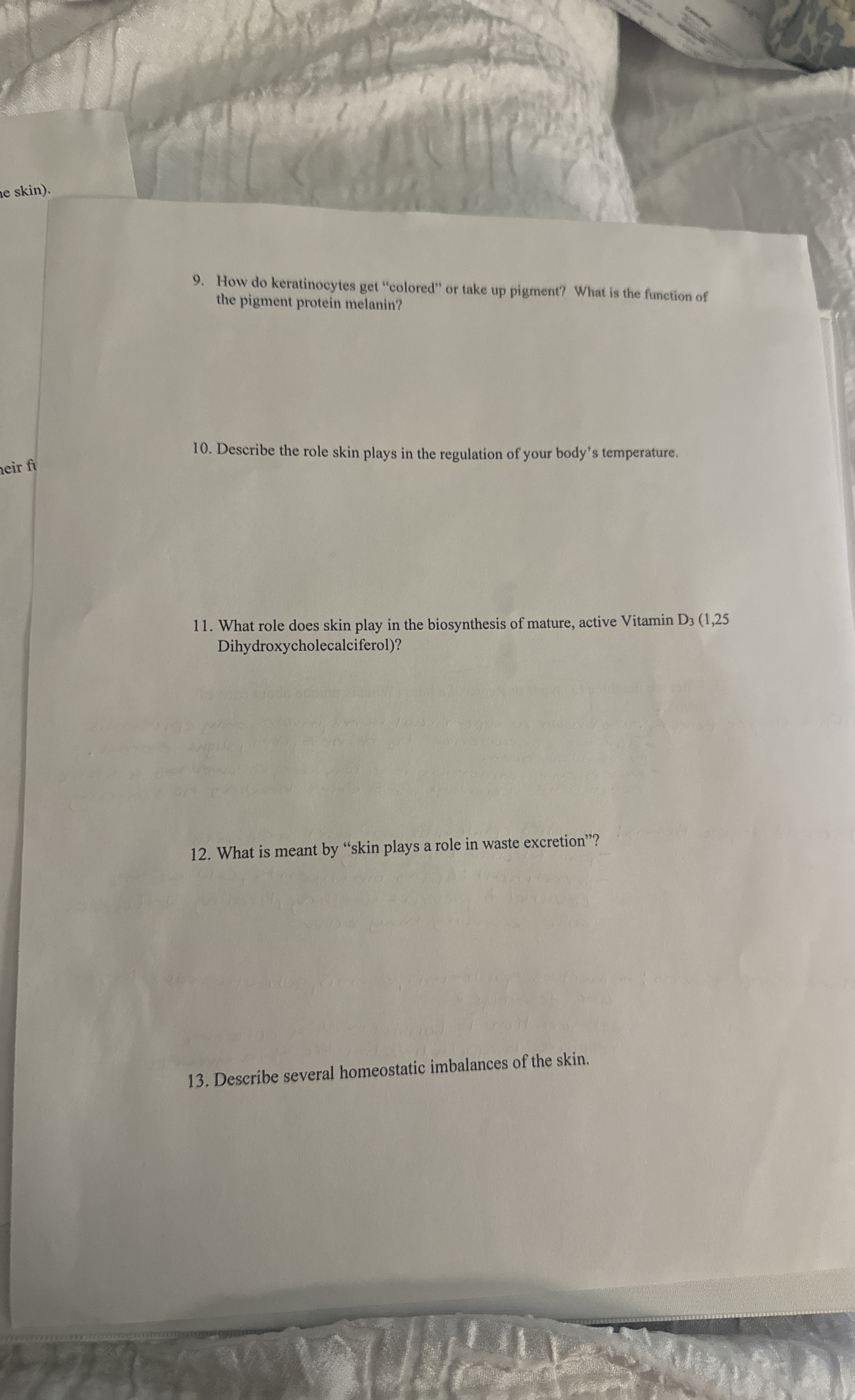Solved How do keratinocytes get "colored" or take up