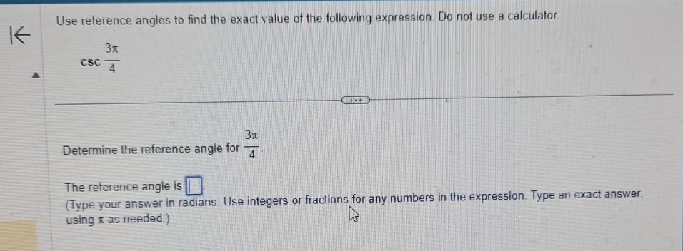 Solved Use Reference Angles To Find The Exact Value Of The 7788